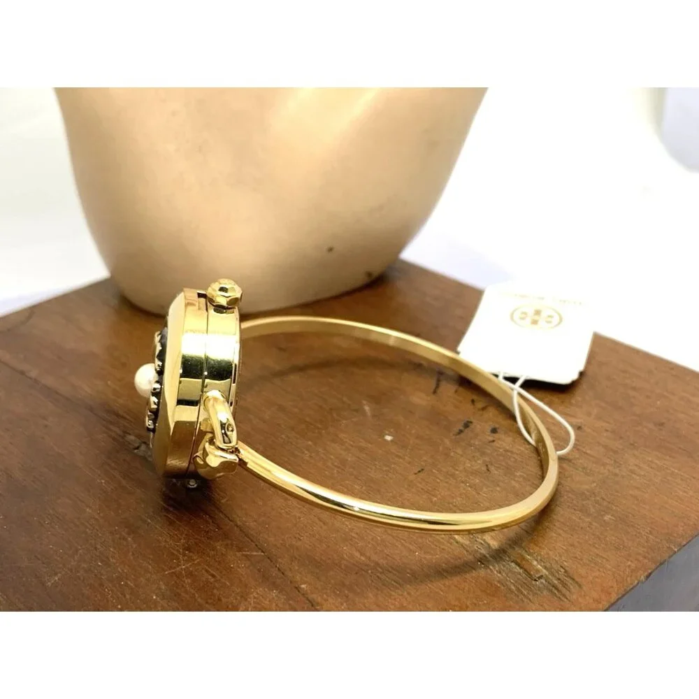 Tory Burch Women's Watch TBW6018SET Mother of Pearl Dial Quartz Bangle Gold